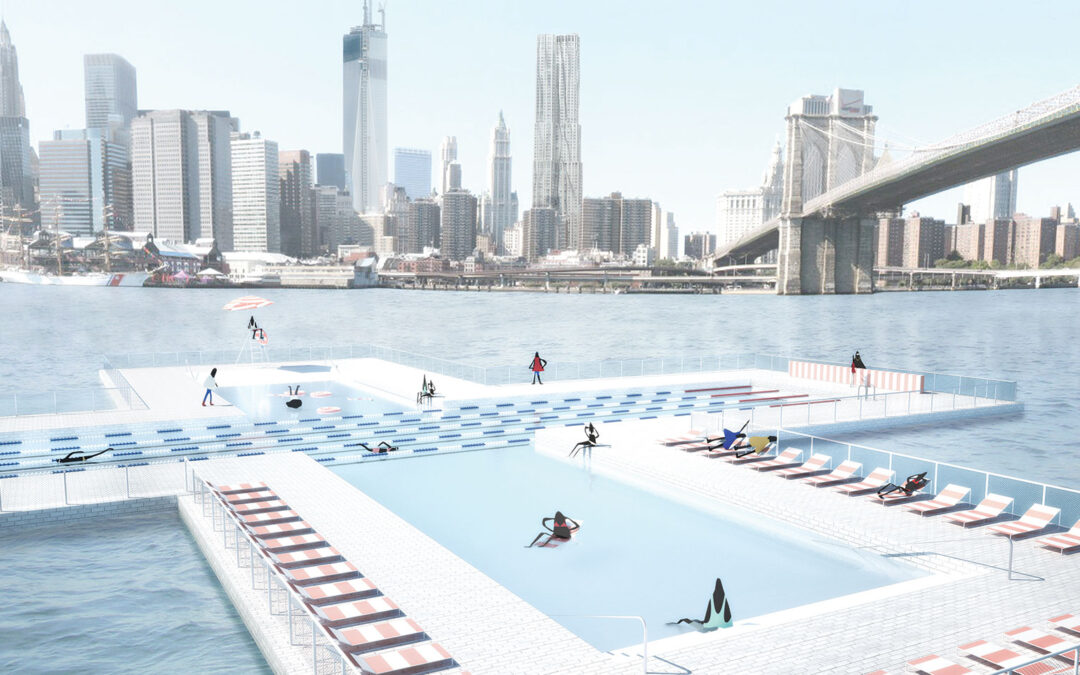 La piscina flotante +POOL llegará este verano y transformará el East River de Nueva York