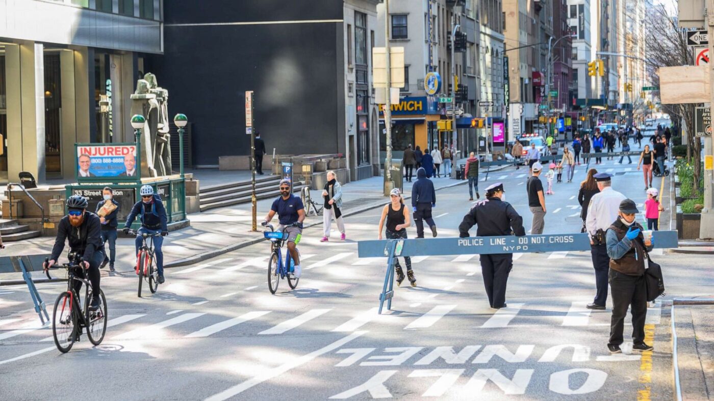 Celebra El Día De La Tierra En Las Calles Abiertas de Nueva York