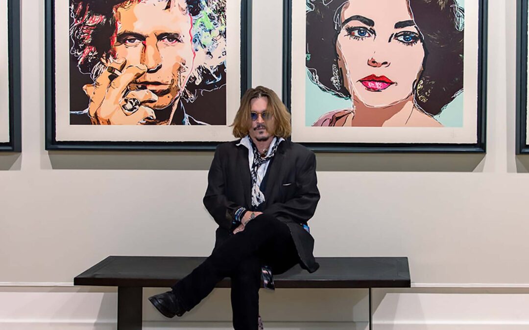 Johnny Depp lleva su arte al público en una exposición inmersiva en Nueva York