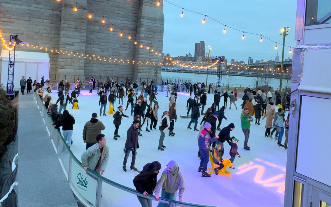 Patinaje gratis bajo el Puente de Brooklyn