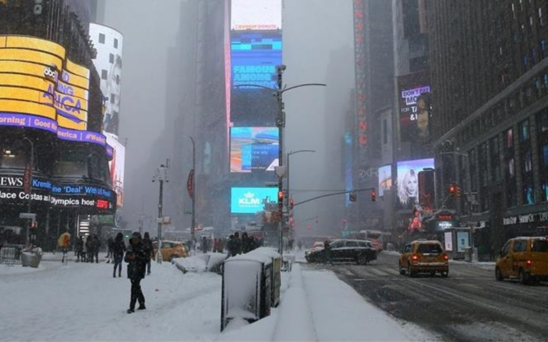 Nueva York en alerta por la llegada de tres tormentas invernales, la de este jueves 6 de febrero podría ser extrema