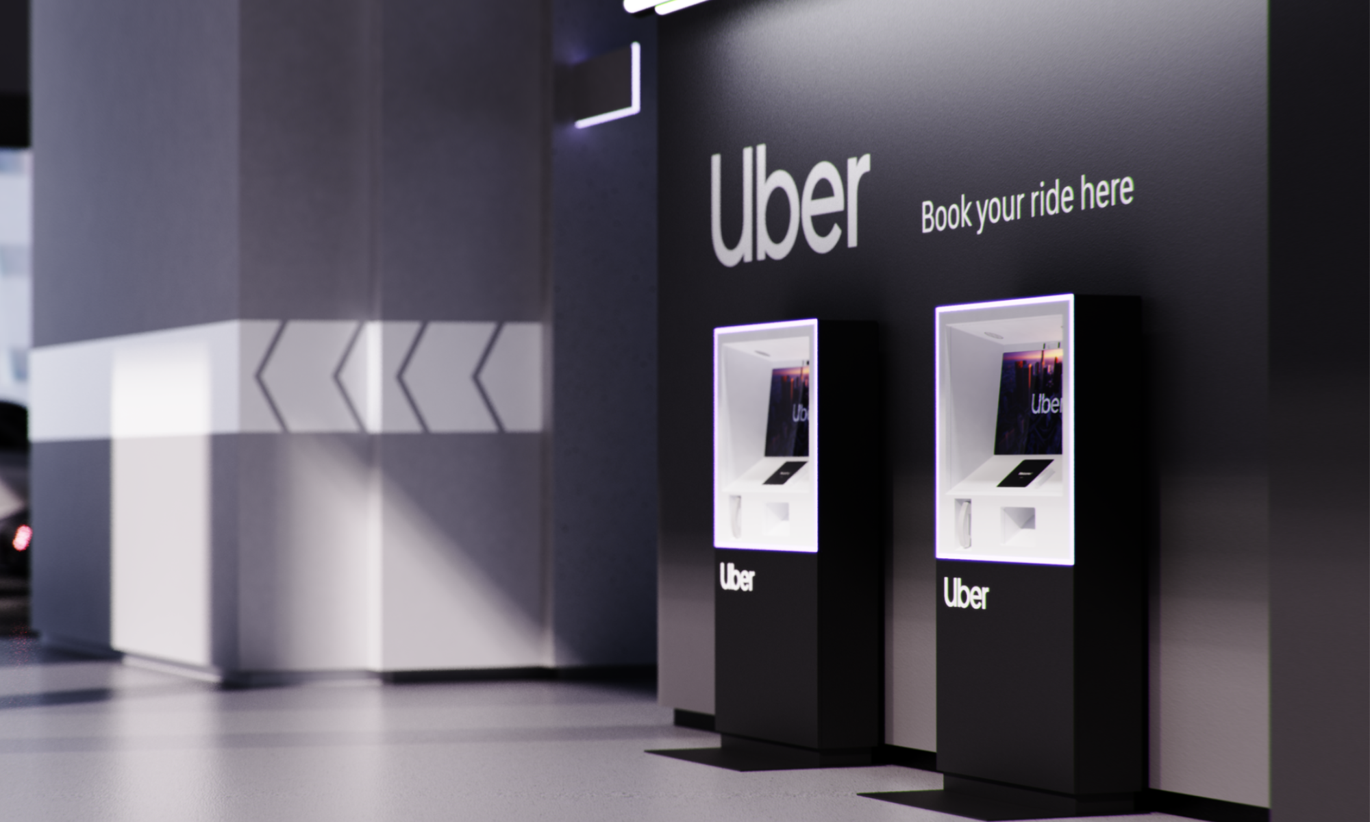 Uber kiosk