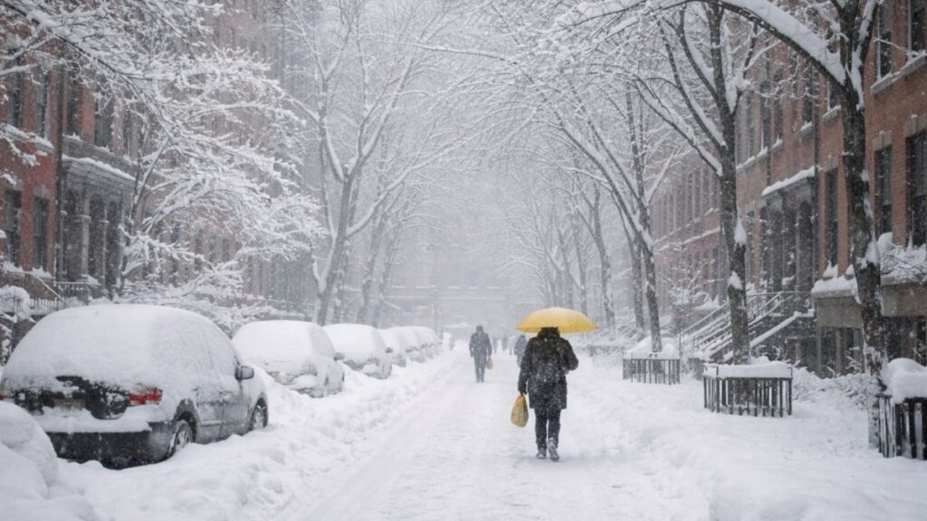 tormenta invernal en Nueva York