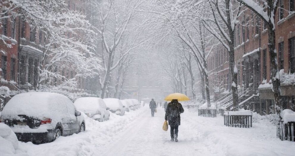 tormenta invernal en Nueva York