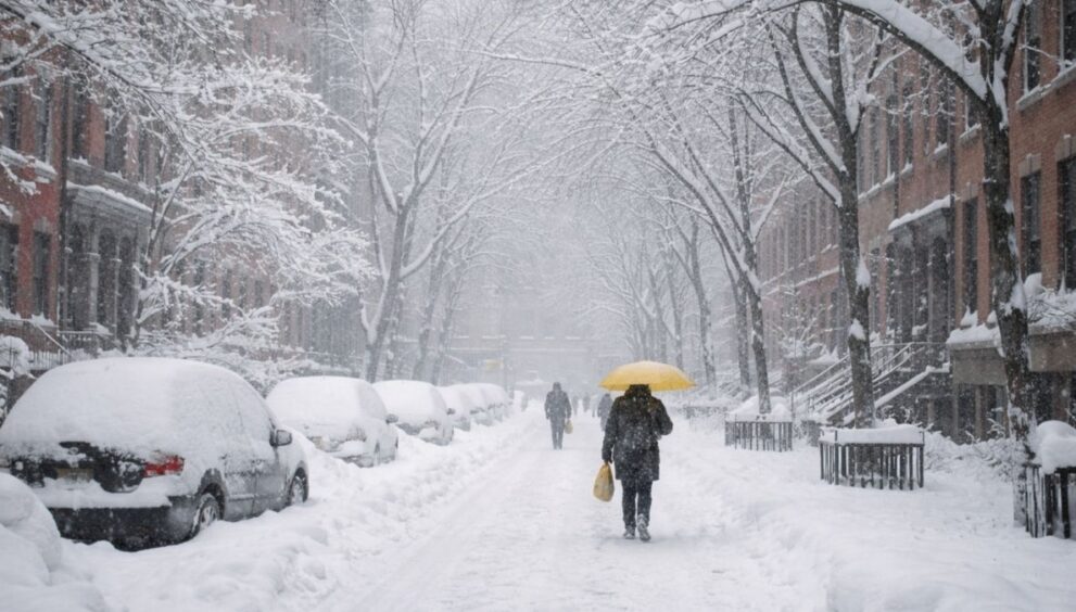 tormenta invernal en Nueva York