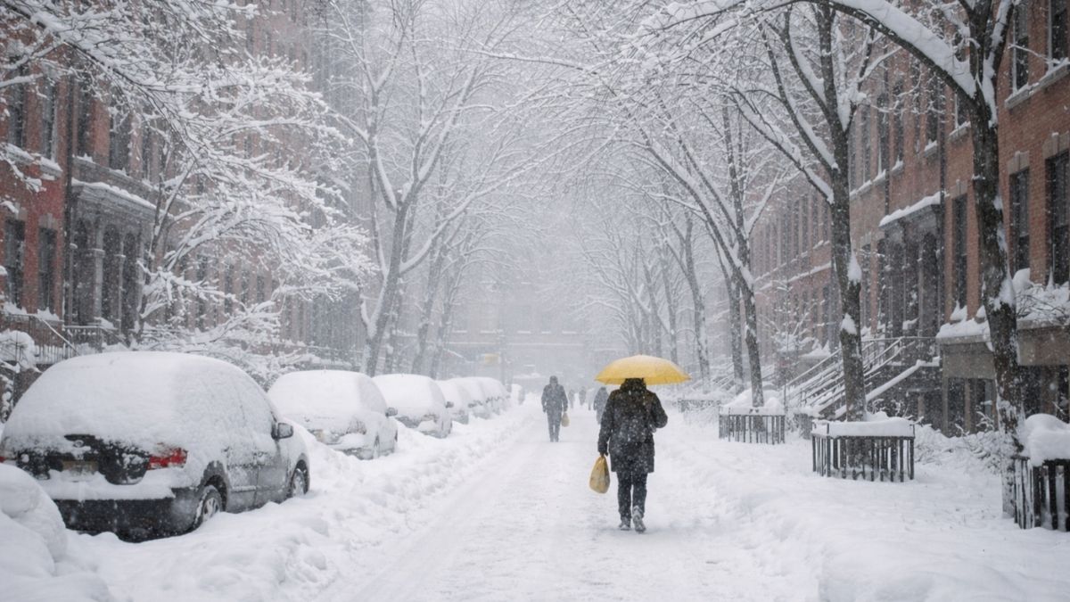 tormenta invernal en Nueva York